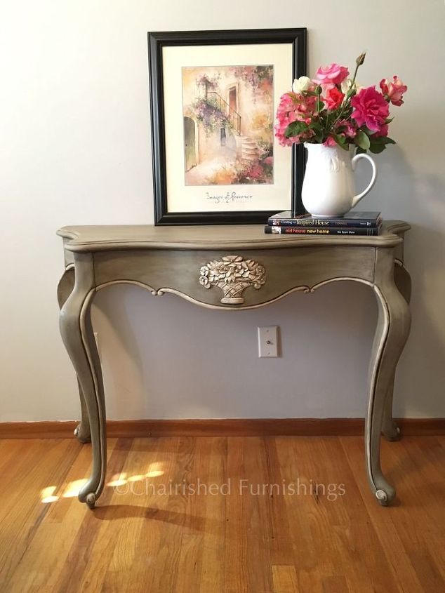 restyled bombay console table, painted furniture