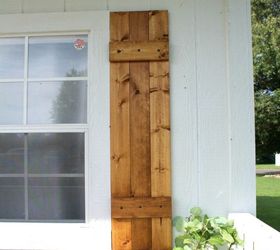 super simple diy shutters, crafts, curb appeal