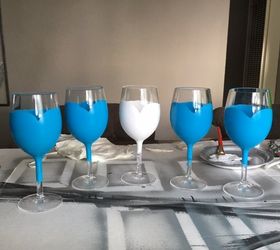 bridal party favors , crafts, Painted glasses