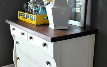 From Beat Up to Beautiful:  Empire Dresser Makeover