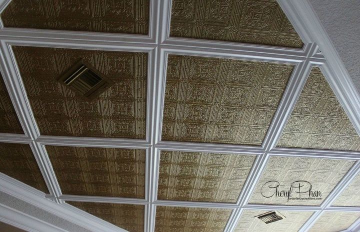 tin ceiling on a budget, painting, wall decor