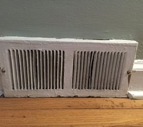 replacing baseboard registers in 1950 s house