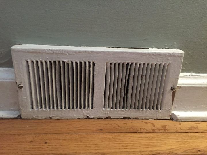 replacing baseboard registers in 1950 s house