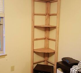 ladder becomes a corner shelf, repurposing upcycling, shelving ideas, woodworking projects