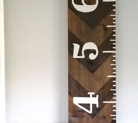 wooden growth chart, wall decor, woodworking projects