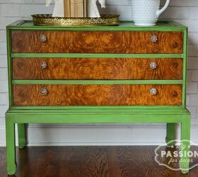 antibes green cabinet makeover, home decor, painted furniture