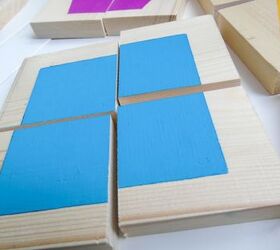 diy wooden shapes puzzles, crafts