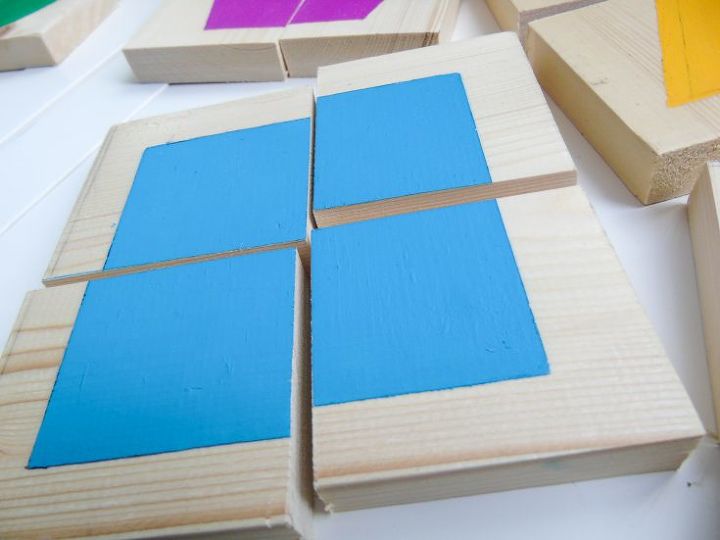 diy wooden shapes puzzles, crafts