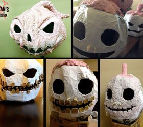 how to make paper clay jack o lanterns for halloween, crafts, halloween decorations, how to, seasonal holiday decor