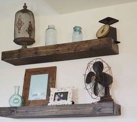diy floating shelves, shelving ideas, woodworking projects