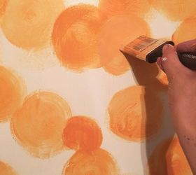 watercolor painted wall
