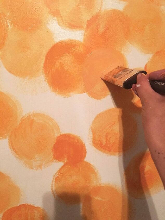 watercolor painted wall