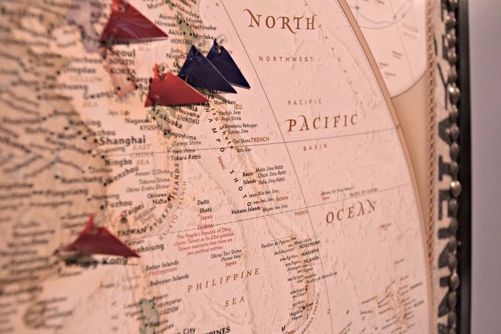 marca tus viajes con un tablero de mapas del mundo