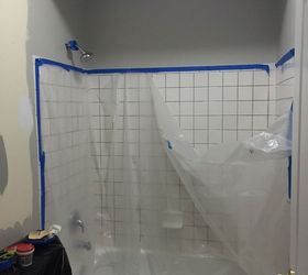 builders grade bathroom update, bathroom ideas, home improvement, paint colors, tiling
