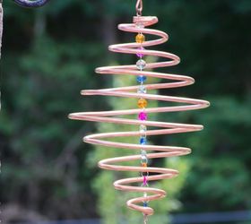 Campanas de viento de cobre en espiral