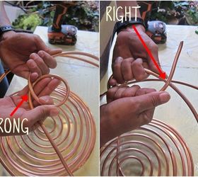 coiled copper wind chimes, crafts, how to, outdoor living