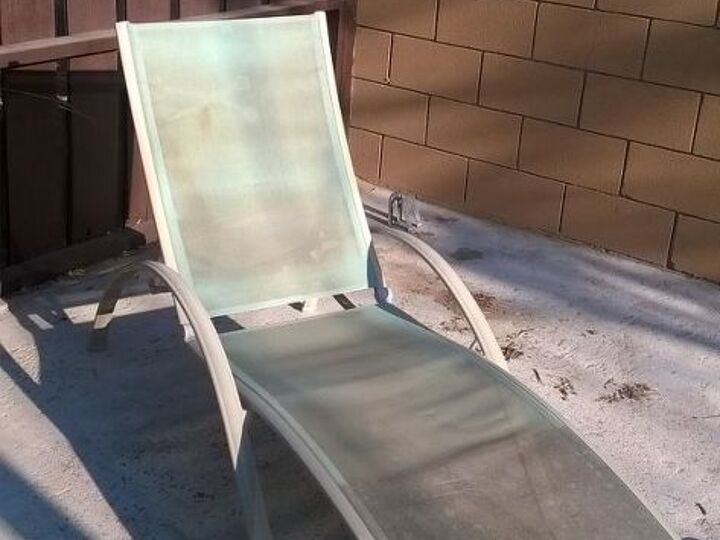 q sun damaged exterior lounge chairs, cleaning tips, furniture cleaning, outdoors cleaning, Lounge chair