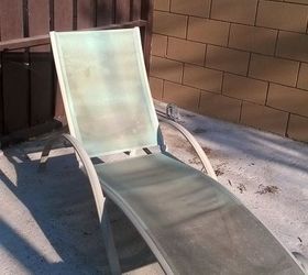 sun damaged exterior lounge chairs, Lounge chair