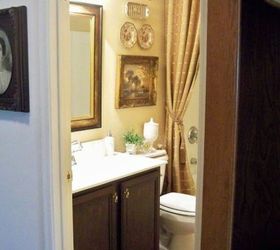 11 ways to transform your bathroom vanity without replacing it, Stain the cabinets for a rich color