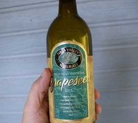 repurposed tuscan oil bottles, crafts, painting, repurposing upcycling