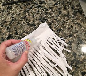 diy fringe pillow, crafts, how to, repurposing upcycling, reupholster