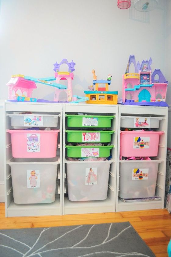 DIY Toy Box Labels + Small Space Toy Storage Solution | Hometalk