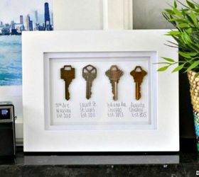 s 11 genius things people do with their old keys, home decor, They frame it into memoir art