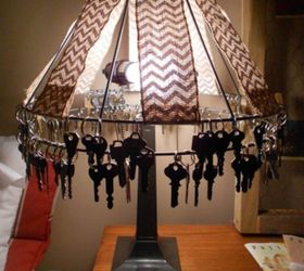 s 11 genius things people do with their old keys, home decor, They create a unique lampshade with them
