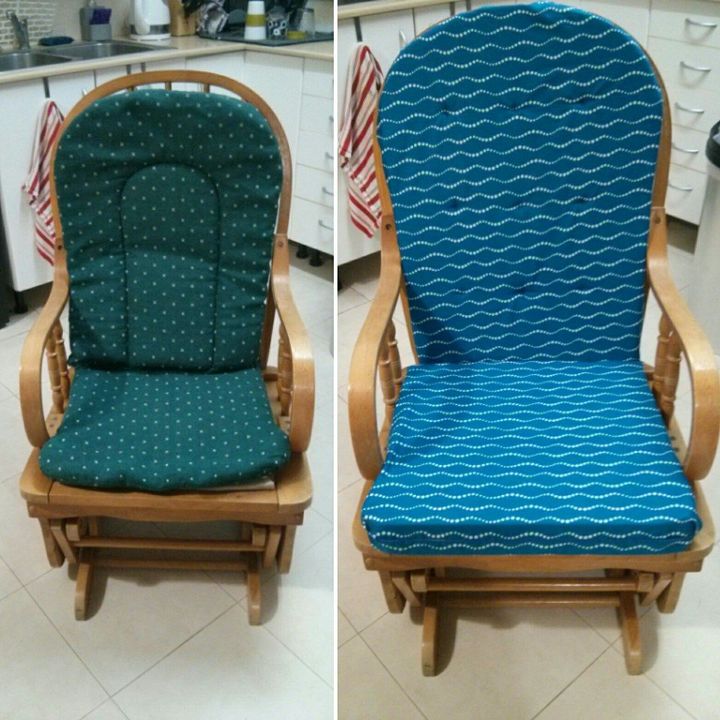 silla mecedora restaurada