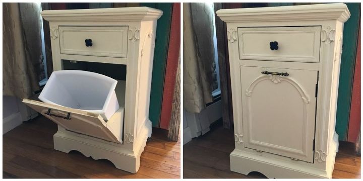 Hide Your Trash Can With A Tilt Out Cabinet Hometalk