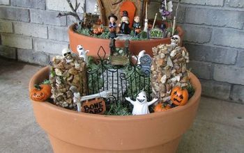 Halloween Fairy House Made From a Bird House....