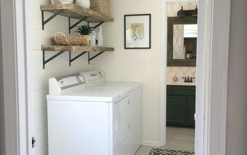 Bright, White, and Light Laundry Room Makeover