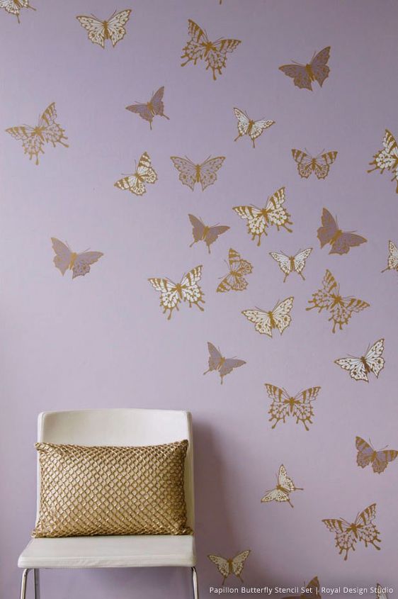voe para o estilo como pintar borboletas na parede