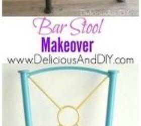 bar stool re makeover, how to, painted furniture, reupholster