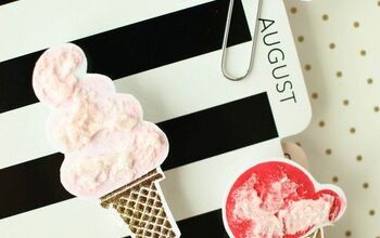 DIY sujetapapeles de conos de helado
