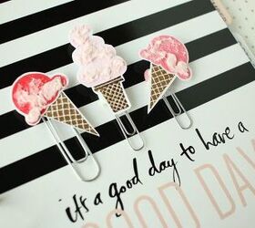 diy ice cream cone paperclips, crafts, how to, organizing