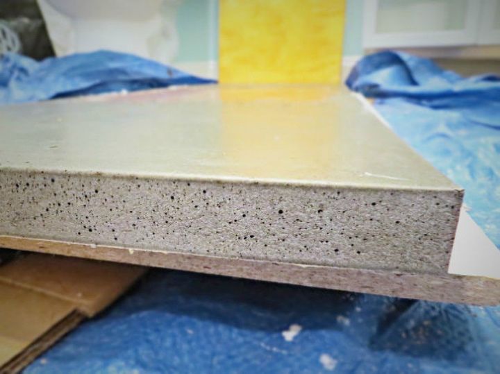 13 maneiras diferentes de fazer suas prprias bancadas de cozinha de concreto, Como eu um atipicamente pequenino fiz uma bancada de concreto