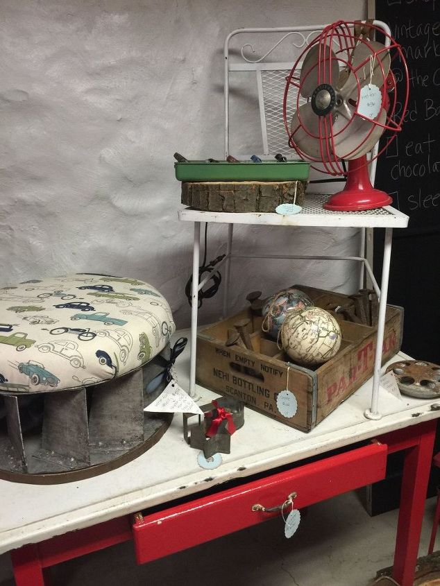 industrial fan kids stool diy, bedroom ideas, crafts, repurposing upcycling, reupholster