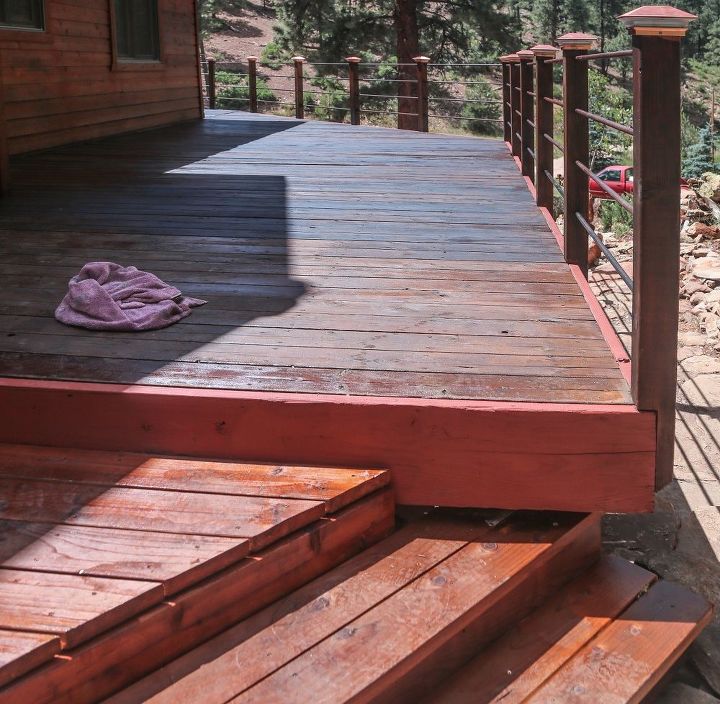 Blending Old Into New Wood Deck Stairs Hometalk