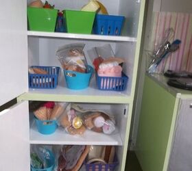 little girl s play kitchen, crafts, Containers from the dollar store