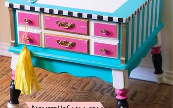 Glam Table Makeover Using Chalk Paint