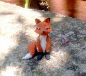 miniature fox for fairy garden , crafts