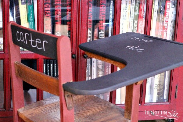 vintage school desk diy is a head of the class, chalk paint, painted furniture