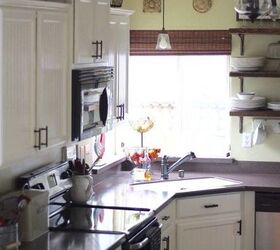 farmhouse kitchen makeover, kitchen cabinets, kitchen design, painting cabinets, After