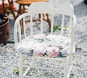 painted modern chair with gold foil, how to, painted furniture, painting
