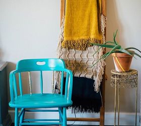 Painted Modern Chair With Gold Foil