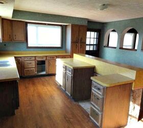 the kitchen is done , home improvement, kitchen cabinets, kitchen design, painting cabinets, tile flooring