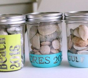 vacation keepsake mason jars, crafts, how to, mason jars, organizing, storage ideas