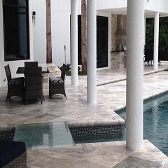 install french pattern travertine a beautiful addition to your outdoo