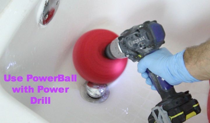 31 brilliant ways to upcycle transform and fix your bathtub, Make It Shine With A Powerball